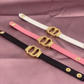 CD Leather Bracelet