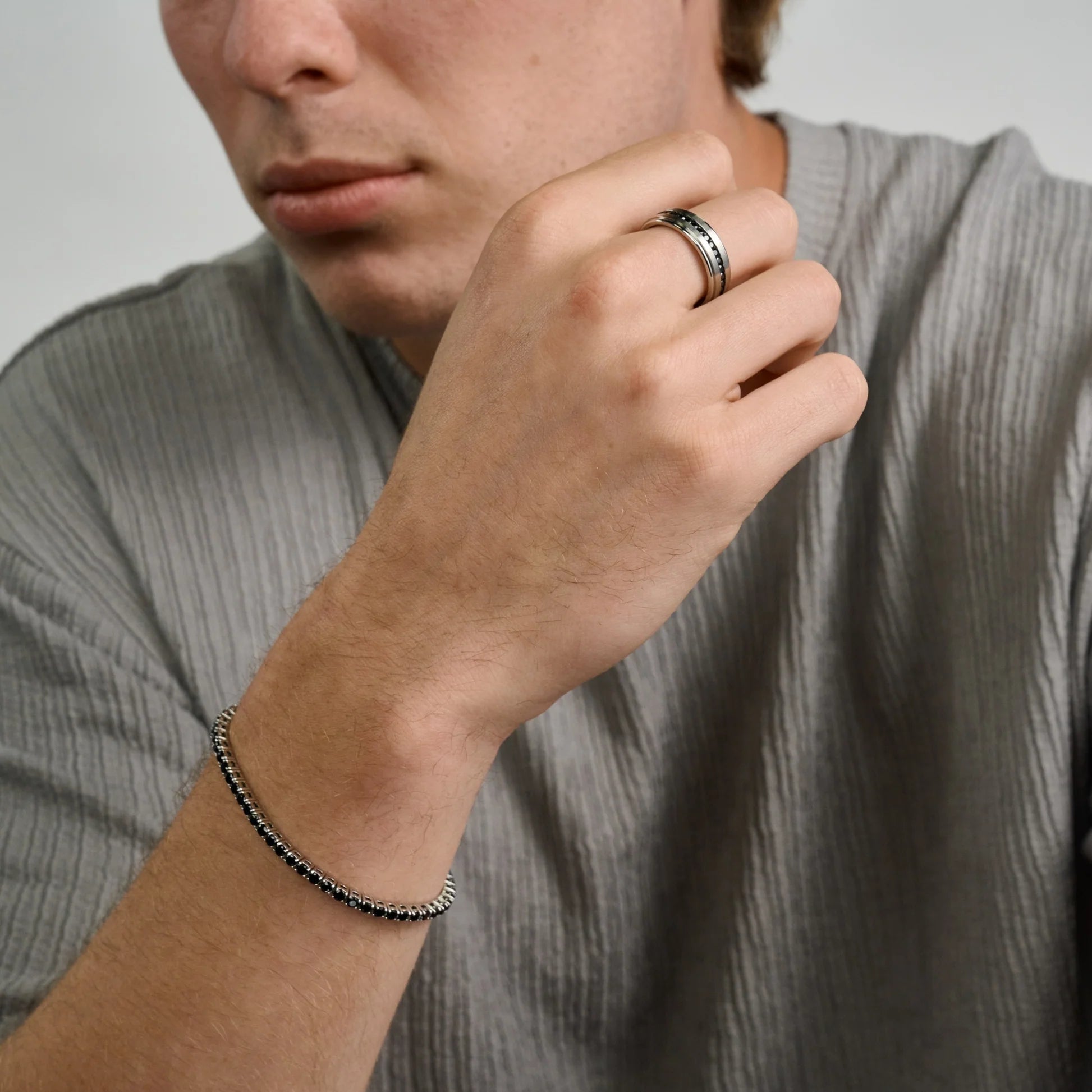 Onyx Tennis Bracelet